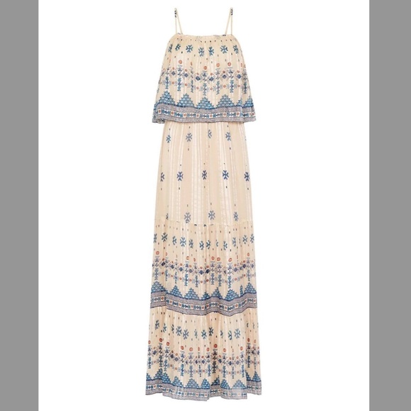 Joie Sorne B Silk Maxi Tiered Dress - Picture 4 of 7